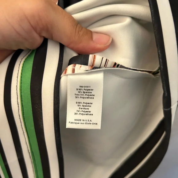 Clover Canyon Sleeveless Bodycon Neoprene Mini Dress Womens Sz Medium Made in US - Picture 5 of 5